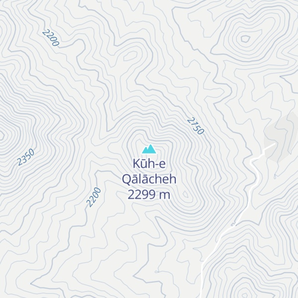 Map of Kūh-e Qālācheh