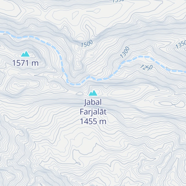 Map of Jabal Farjalāt