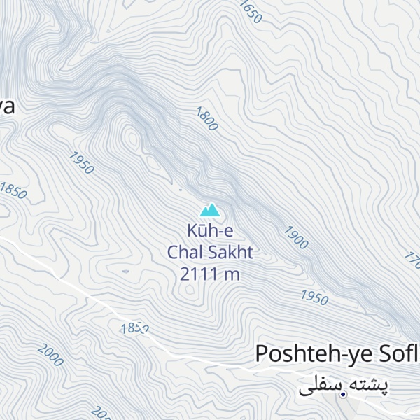 Map of Kūh-e Chal Sakht