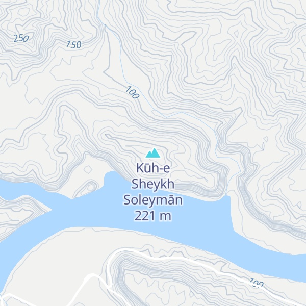 Map of Kūh-e Sheykh Soleymān