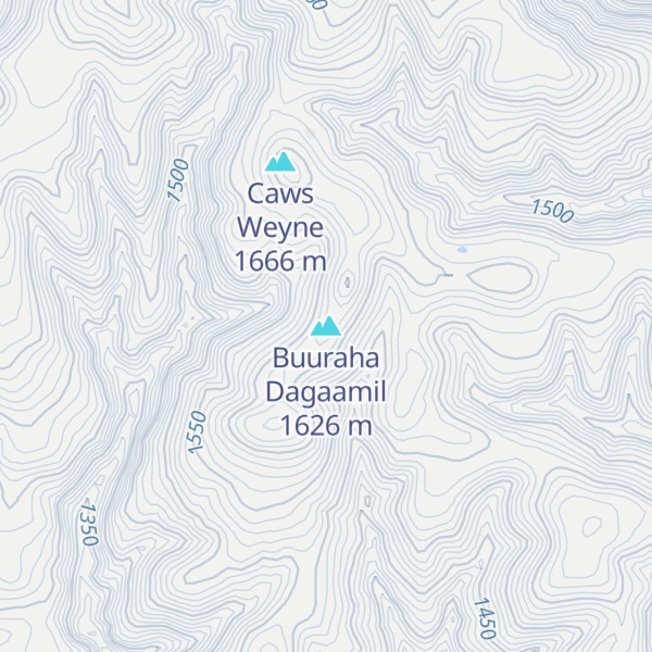 Map of Buuraha Dagaamil