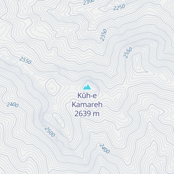 Map of Kūh-e Kamareh