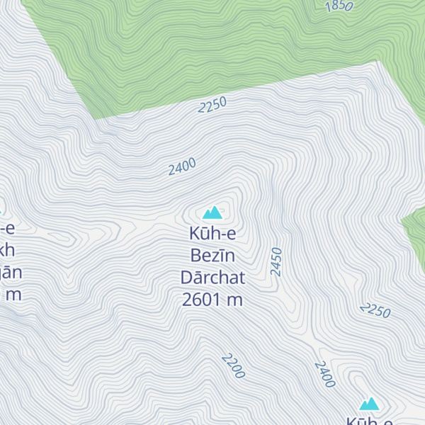 Map of Kūh-e Bezīn Dārchat