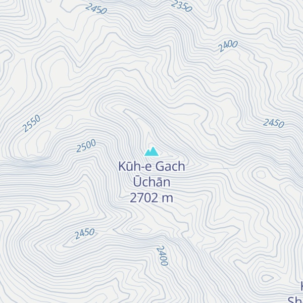Map of Kūh-e Gach Ūchān