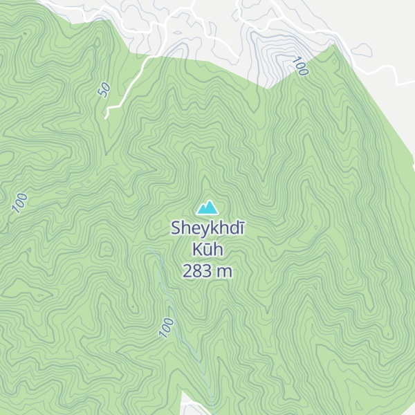 Map of Sheykhdī Kūh