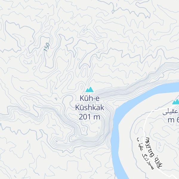 Map of Kūh-e Kūshkak