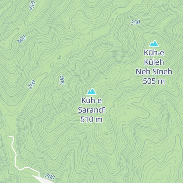 Map of Kūh-e Sarandī