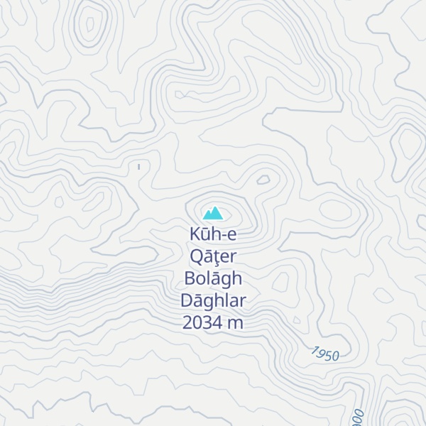 Map of Kūh-e Qāţer Bolāgh Dāghlar