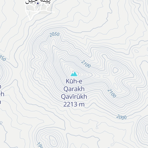 Map of Kūh-e Qarakh Qavīrūkh
