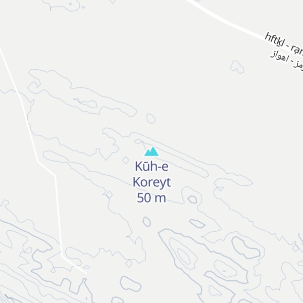 Map of Kūh-e Koreyt