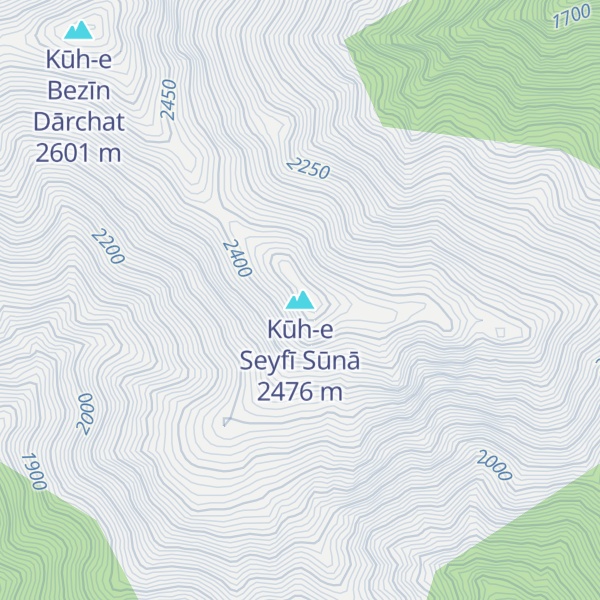 Map of Kūh-e Seyfī Sūnā