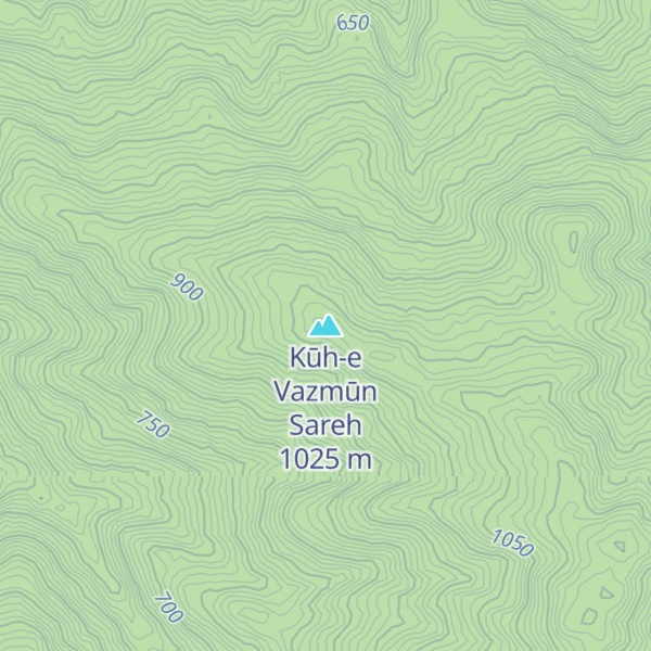 Map of Kūh-e Vazmūn Sareh