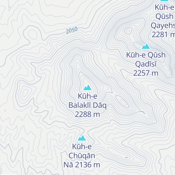 Map of Kūh-e Balaklī Dāq
