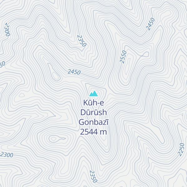 Map of Kūh-e Dūrūsh Gonbaz̄ī