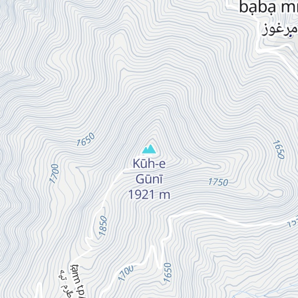 Map of Kūh-e Gūnī