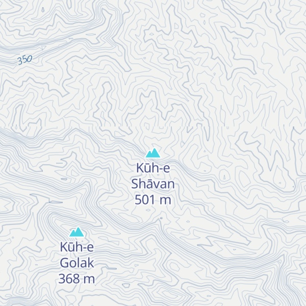 Map of Kūh-e Shāvan