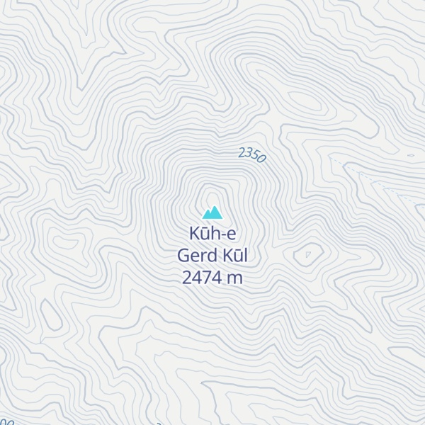 Map of Kūh-e Gerd Kūl