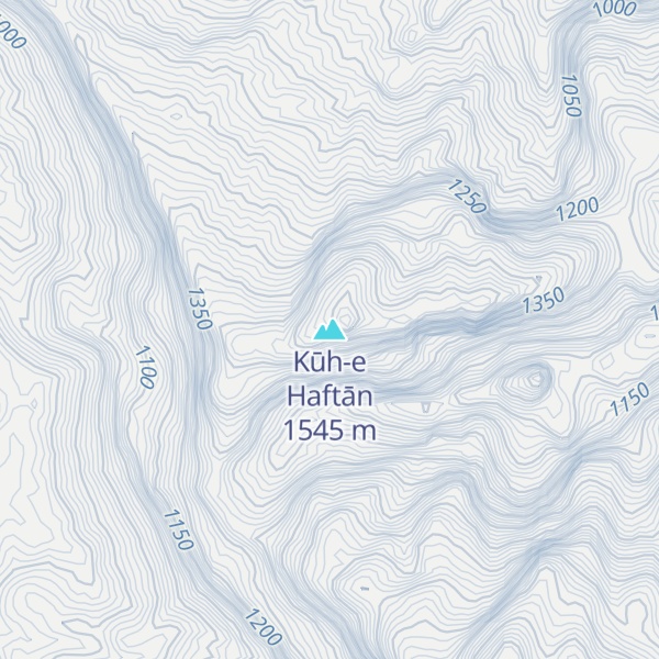 Map of Kūh-e Haftān
