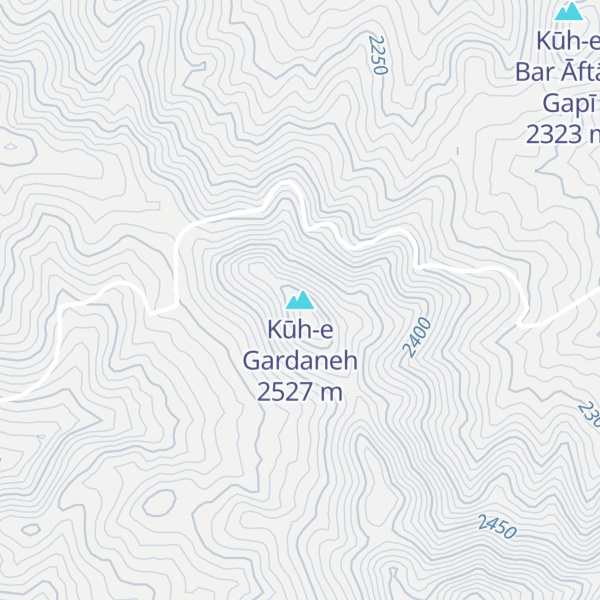 Map of Kūh-e Gardaneh