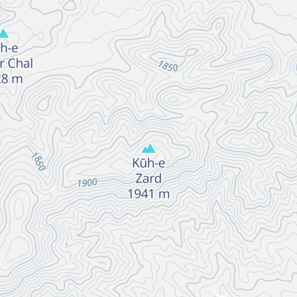 Map of Kūh-e Zard