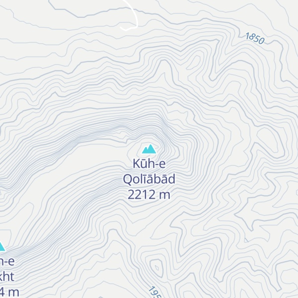 Map of Kūh-e Qolīābād