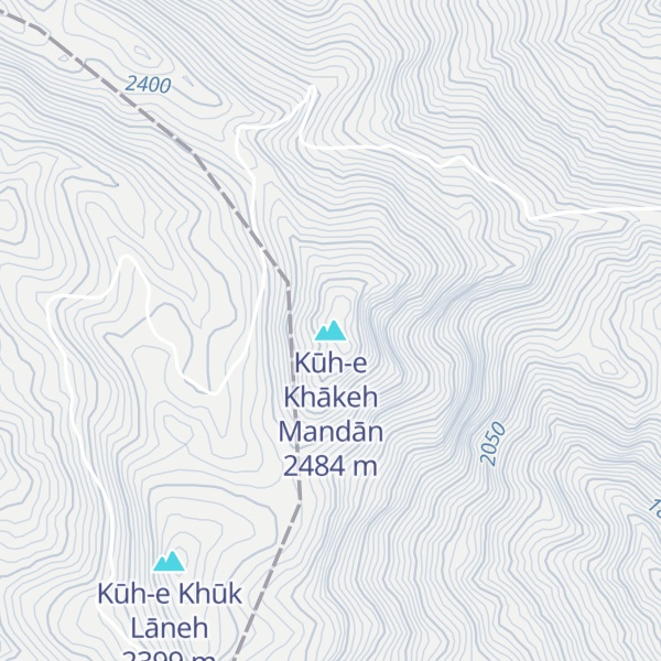 Map of Kūh-e Khākeh Mandān