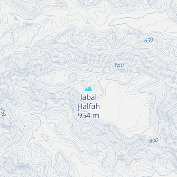 Map of Jabal Ḩalfah