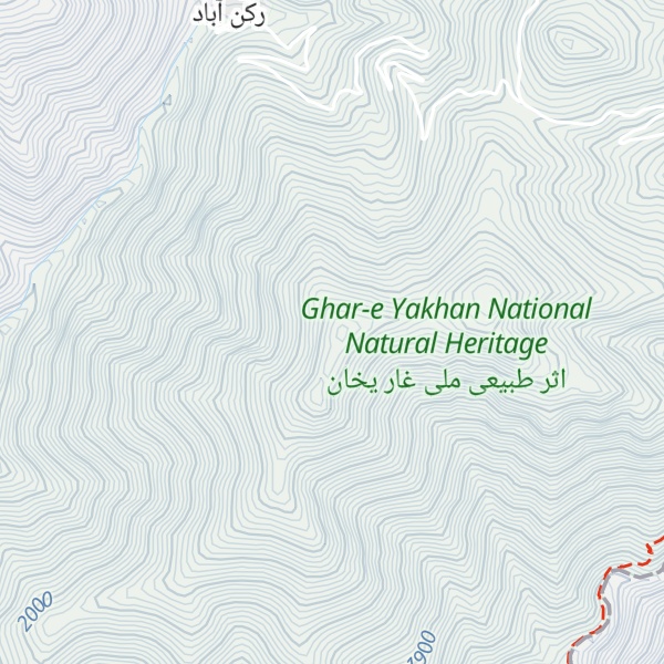Map of Kūh-e Būzkhāneh Dāghī