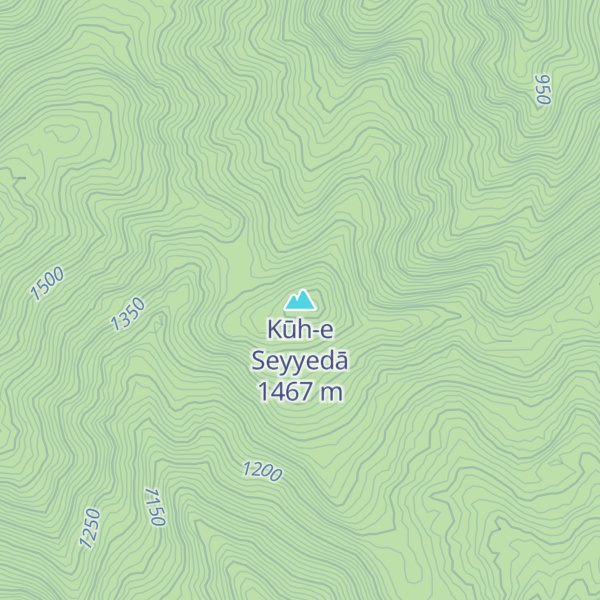 Map of Kūh-e Seyyedā