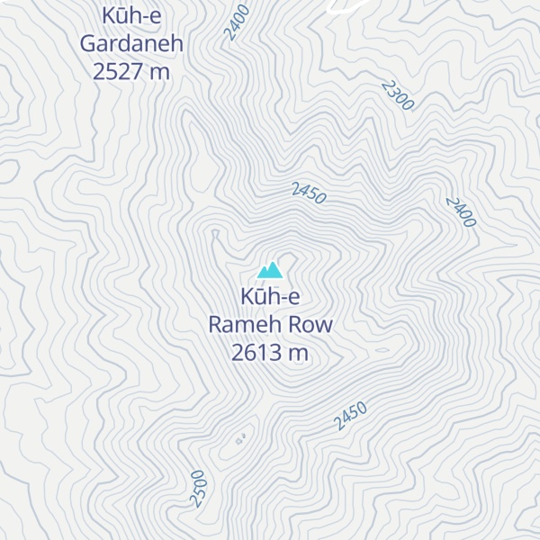 Map of Kūh-e Rameh Row