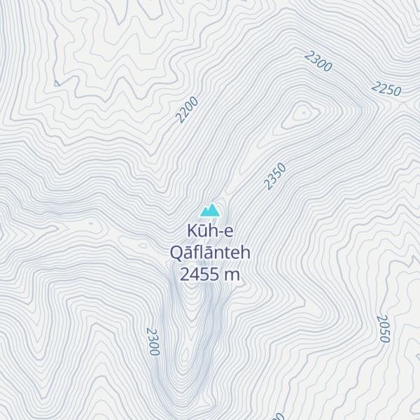 Map of Kūh-e Qāflānteh