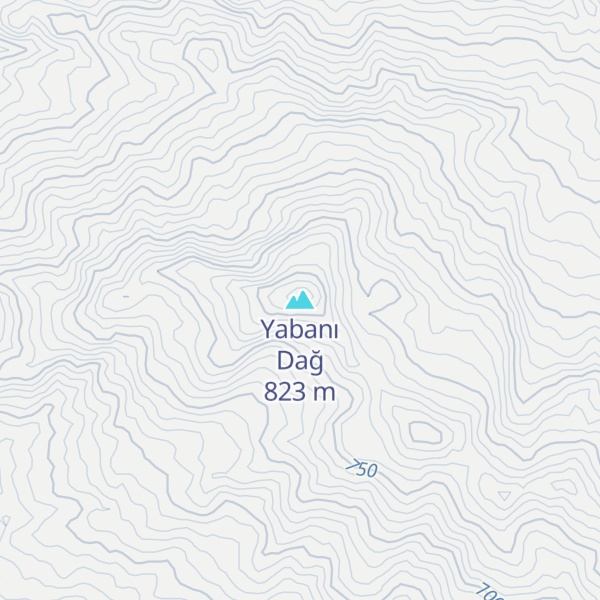Map of Yabanı Dağ