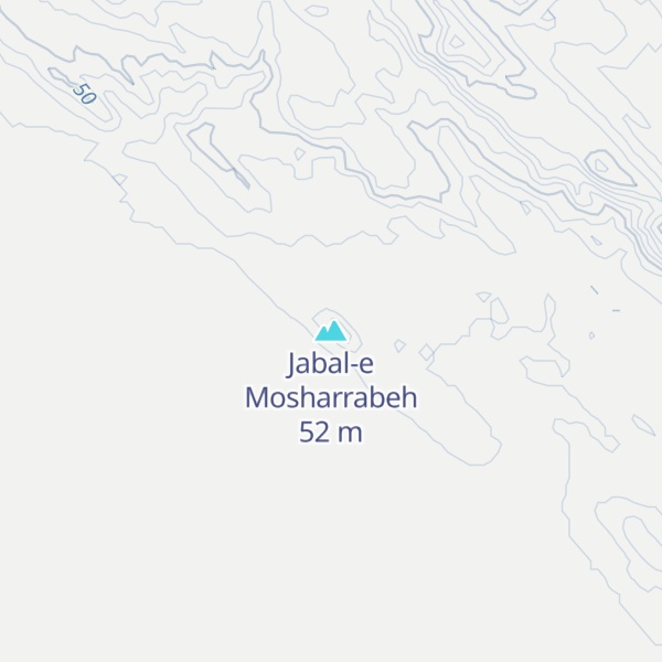 Map of Jabal-e Mosharrabeh