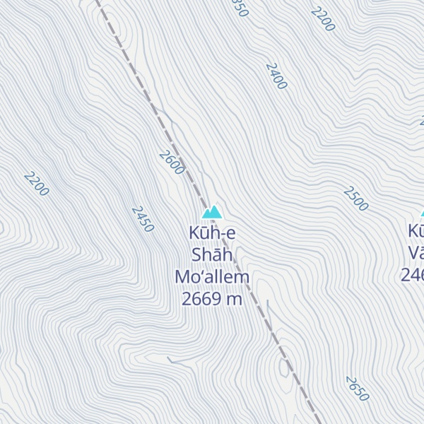 Map of Kūh-e Shāh Mo‘allem
