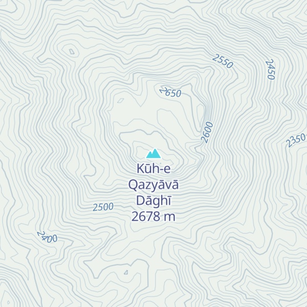 Map of Kūh-e Qazyāvā Dāghī