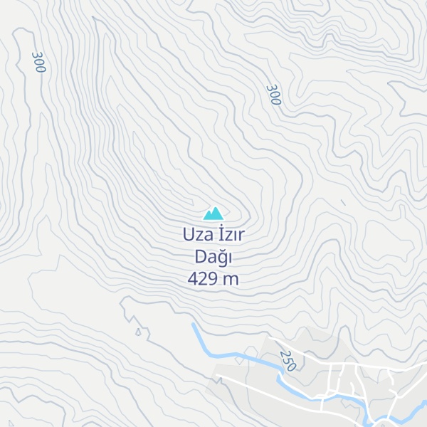 Map of Uza İzır Dağı