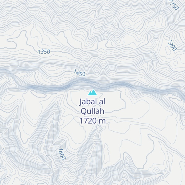Map of Jabal al Qullah