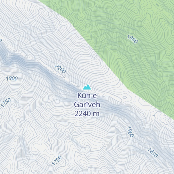 Map of Kūh-e Garīveh