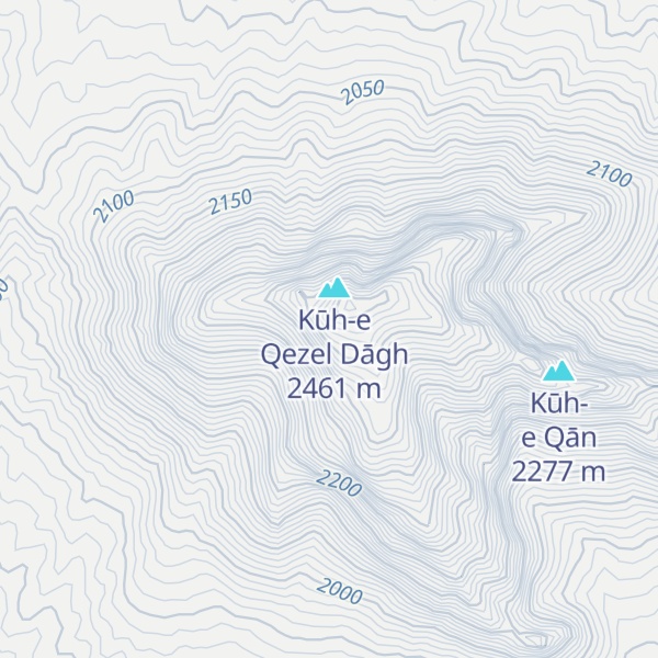 Map of Kūh-e Qowyrūq
