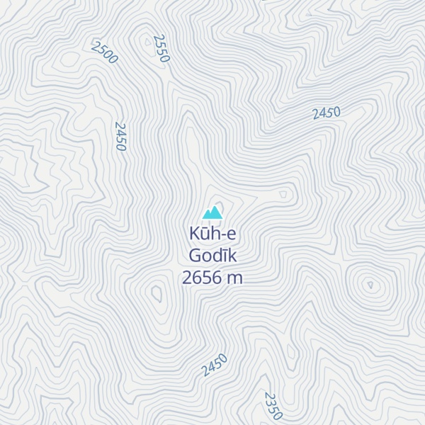 Map of Kūh-e Godīk
