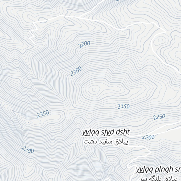 Map of Kūh-e Anjīyeh Dāghī