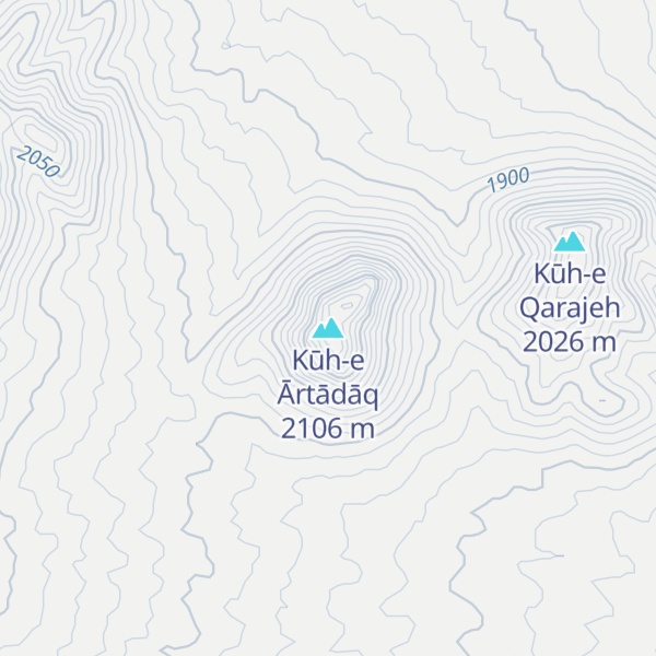 Map of Kūh-e Ārtādāq