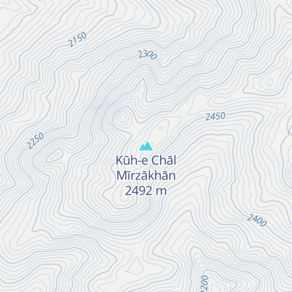 Map of Kūh-e Chāl Mīrzākhān