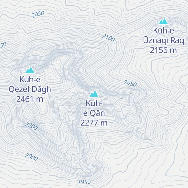 Map of Kūh-e Qān