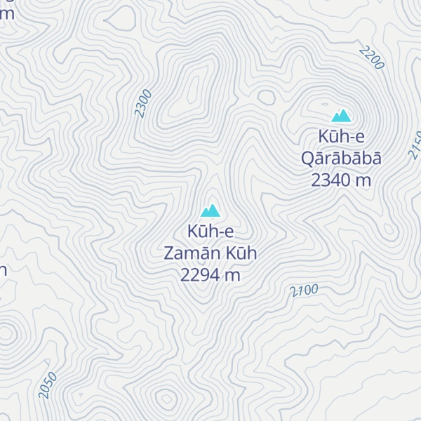 Map of Kūh-e Zamān Kūh