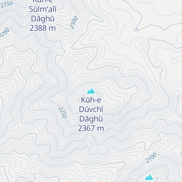 Map of Kūh-e Dūvchī Dāghū