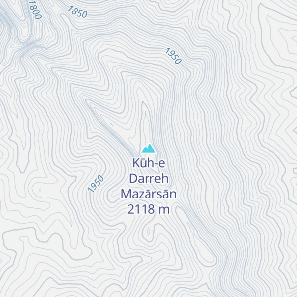 Map of Kūh-e Darreh Mazārsān