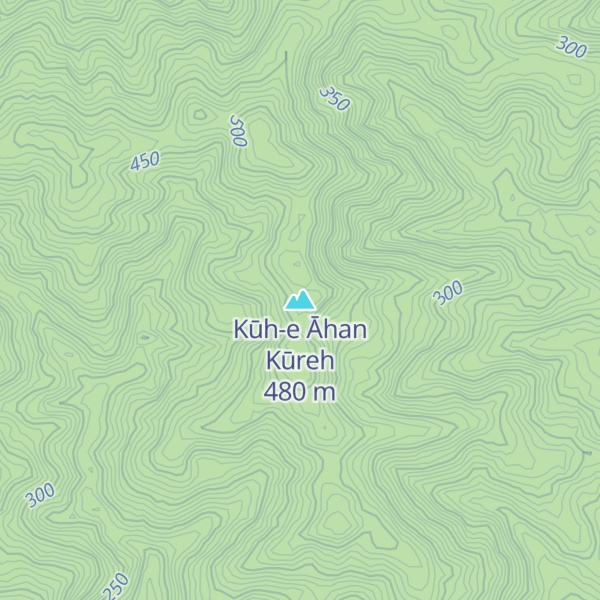 Map of Kūh-e Āhan Kūreh