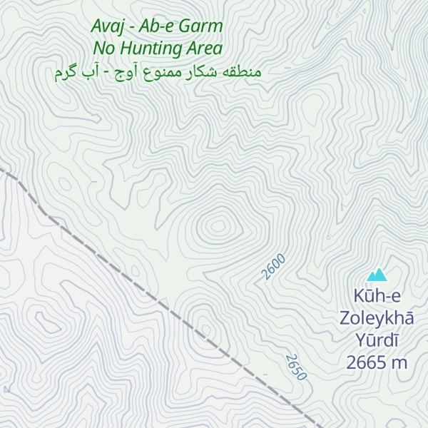 Map of Kūh-e Kandīrī