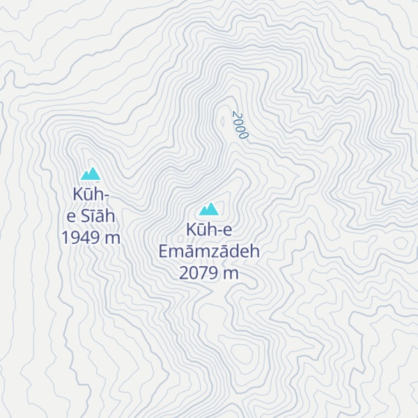 Map of Kūh-e Emāmzādeh